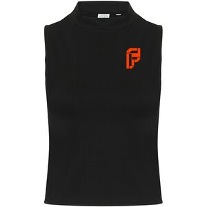 Women's high neck crop vest Thumbnail
